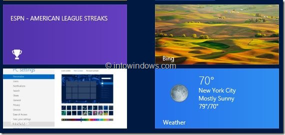 Customize Start Screen In Windows 8 Step5