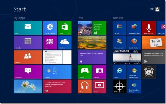 Name Groups On Start Screen In Windows 8