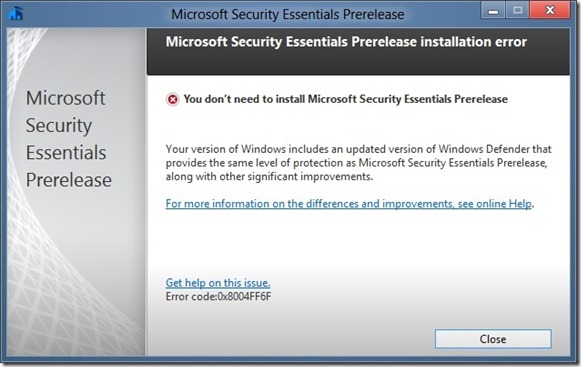 Install Microsoft Security Essentials In Windows 8 Picture