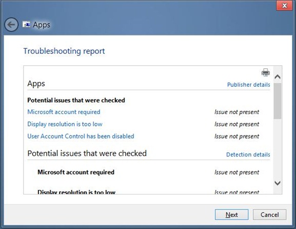 Fix Windows 8 Apps Fail To Run