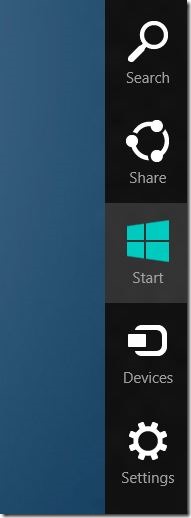 Charms Bar In Windows 8