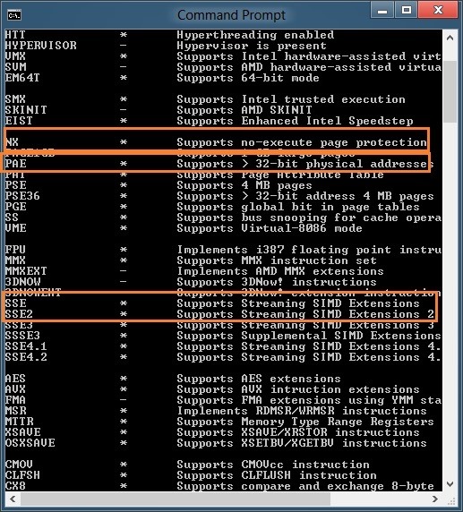 Check If Processor Supports Windows 8