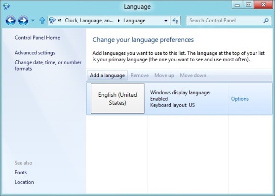 download and install windows 8 language packs step2