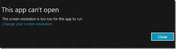 Run Metro Apps On Lower Screen Resolution