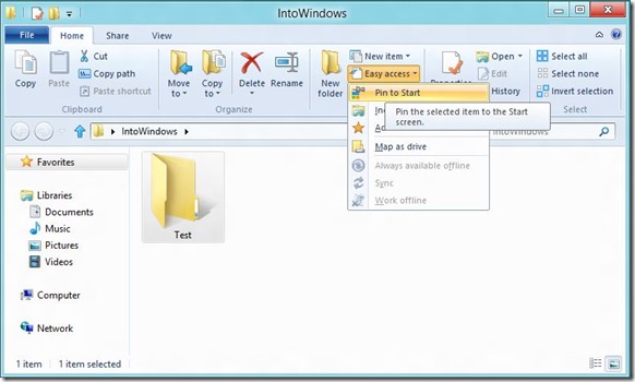 Pin Folders To Windows 8 Start