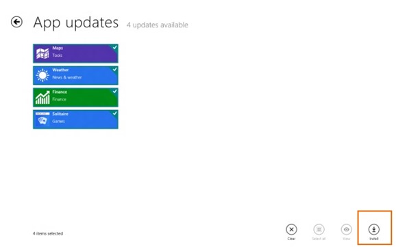 Update Metro Apps In Windows 8 Step4