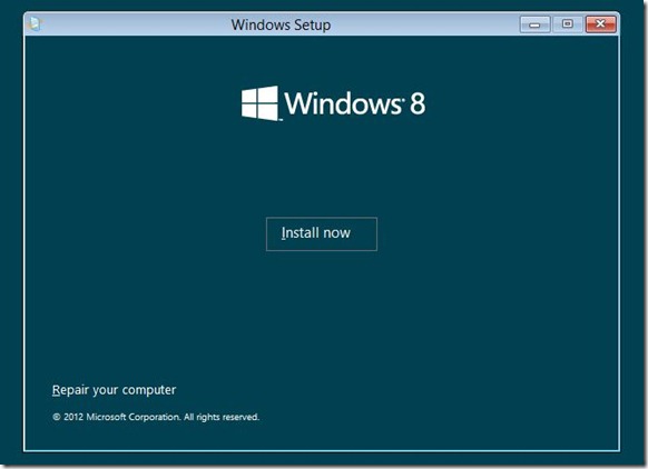 Install Windows 8 on VHD Step2