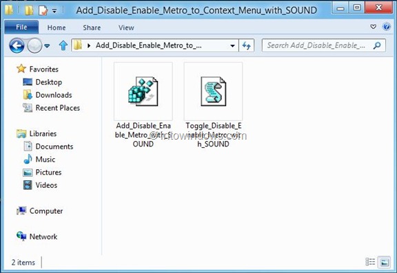 Add Disable Enable Metro To Windows 8 Desktop Context Menu