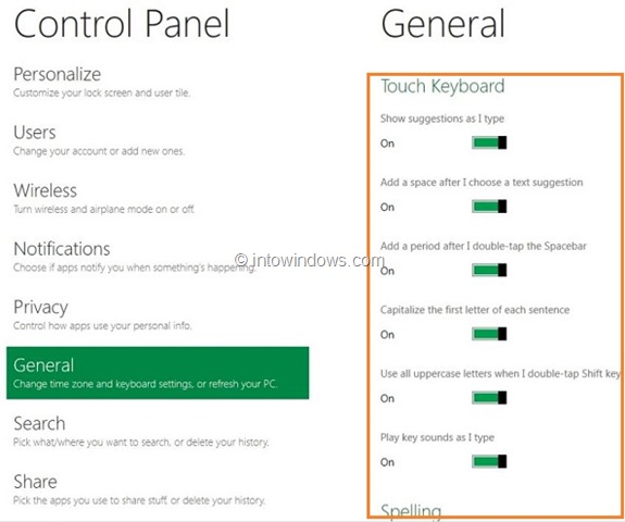 Touch Keyboard Windows 8 Pictuer1