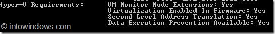 Check If Your PC Supports Windows 8 Hyper-V