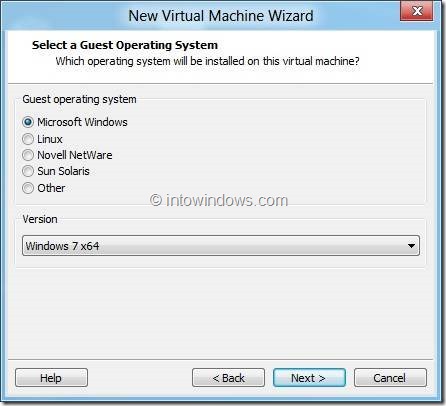 Install Windows 8 On VMware Player 4 Step5