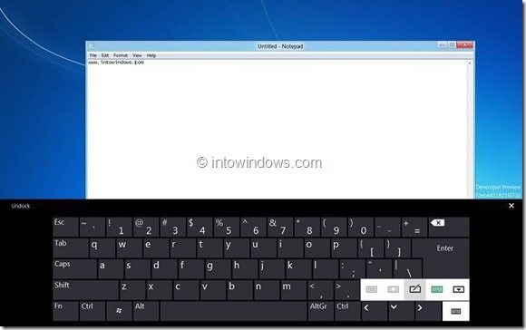 Enable Touch Keyboard In Windows 8