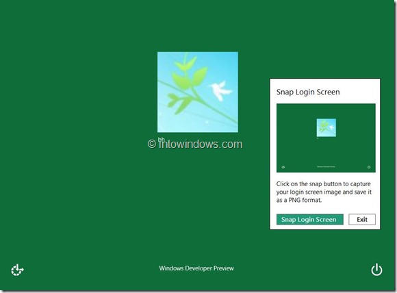 Capture Windows 8 Login Screen