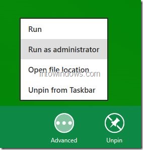 Run Program As Administrator In Windows 8