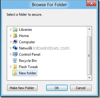 Password Protect Folder In Windows 8 Step6