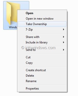 Take Ownership In Windows 8