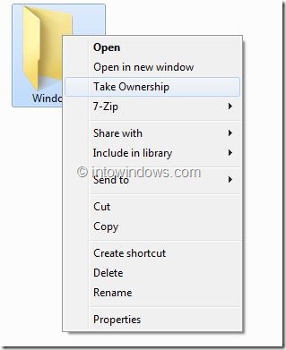 Take Ownership In Windows 8