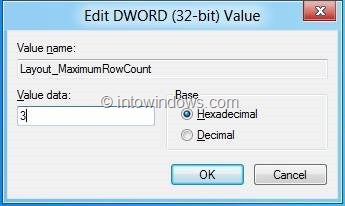 Change The Default Number Of Rows In Windows 8 Start Screen Step 3