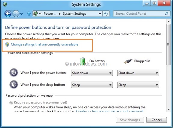 Enable Hibernate In Windows 8 Step 5