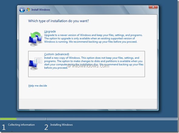 Windows 8 Installation Procedure Step6