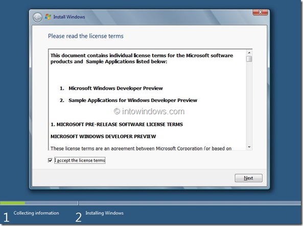 Windows 8 Installation Procedure Step5