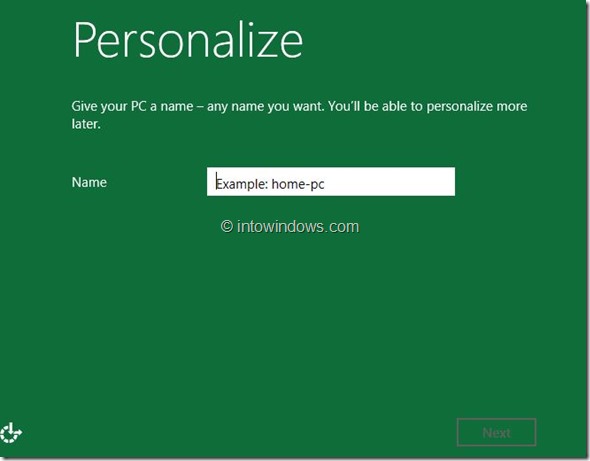 Windows 8 Installation Procedure Step9