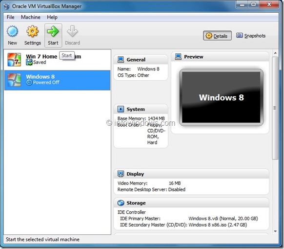 Install Windows 8 On VirtualBox Virtual Machine Step14