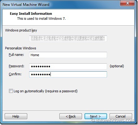 Install Windows 8 On VMware Player Step4