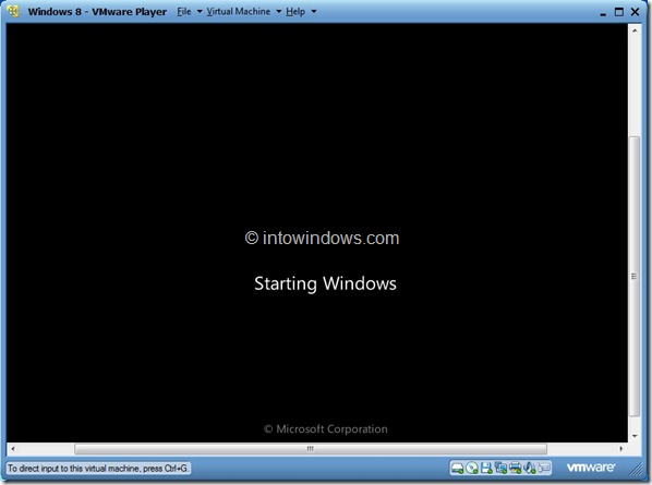 Install Windows 8 On VMware Player Step10