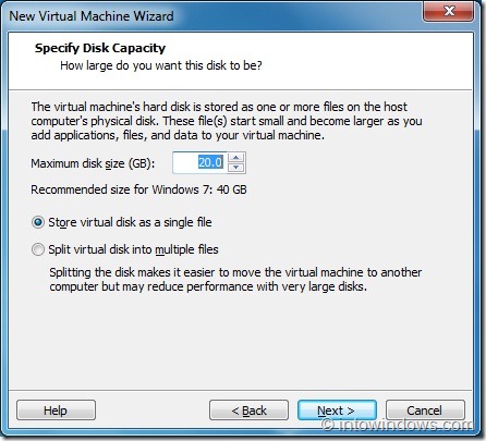 Install Windows 8 On VMware Player Step6