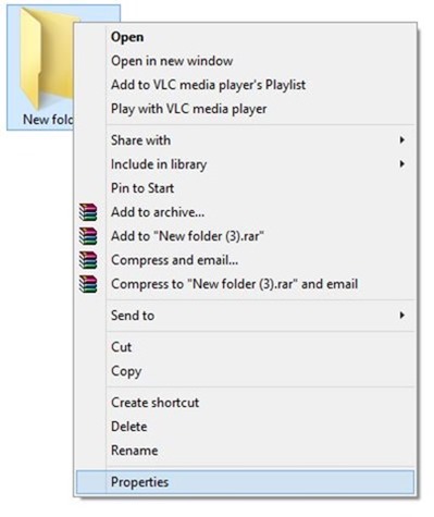 change folder icon in Windows 7 or Windows 8 step1