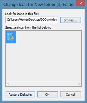 change folder icon in Windows 7 or Windows 8 step5