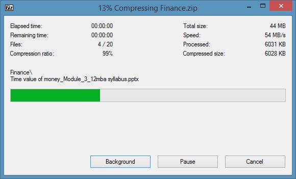 Create zip file with password in Windows 7 Windows 8 Step3