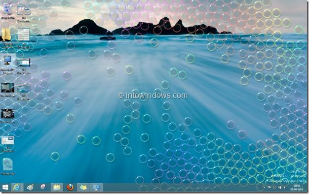 Set Screensaver as desktop background in Windows Picture66