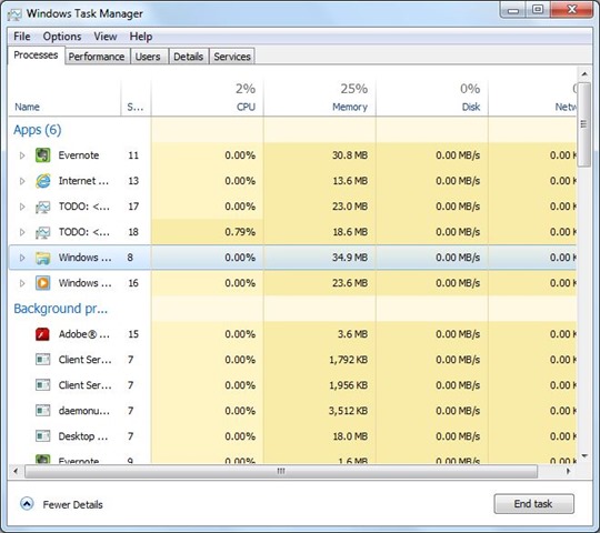 Windows 8 Task Manager for Windows 7 Picture1