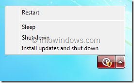 Shut Down Windows 7Without Installing Updates