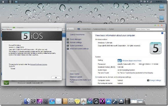 iOS Tranformatoin Pack For Windows 7