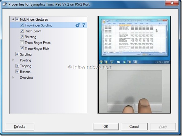 Get Mac OS X Lion Multi-Touch Gestures In Windows 7