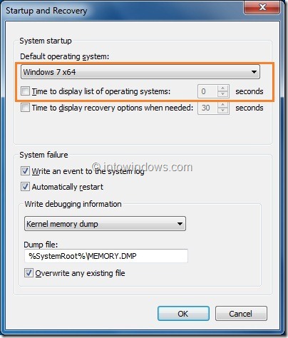 How To Hide or Skip Boot Manager In Vista and Windows 7 Step 5