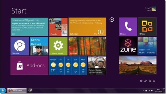 Windows 8 Tablet UI Start Screen for Windows  7