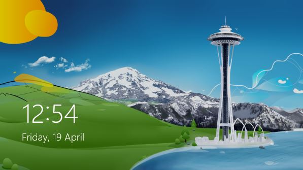 Windows 8 style date and lock on Windows 7 logon screen