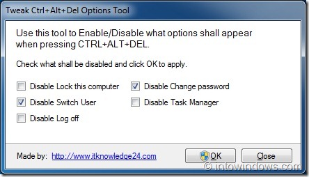 Add Or Remove Control Alt Delete Screen Options In Windows 7