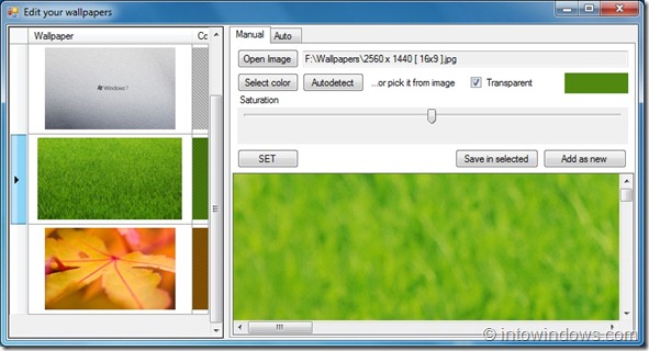 Set A New Window Color For Every Desktop Background In Windows 7