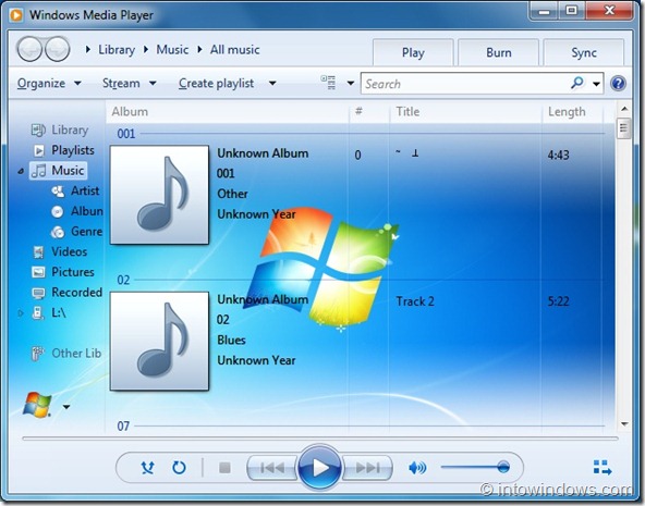 Set A Custom Picture As Windows Media Player Library Background In Windows 7