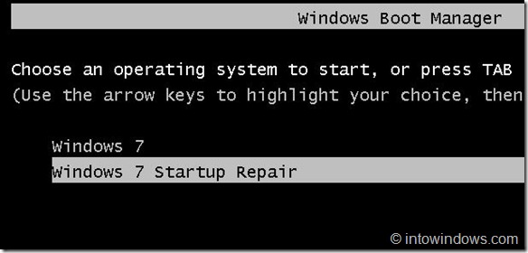 Add Startup Repair Option To Windows 7 Boot Menu