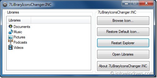 Windows 7 Library Icons Changer