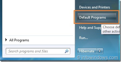 Restore Windows Media Player File Associations in Windows 7 step1