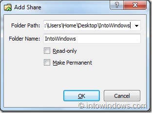 Share Folders Between VirtualBox And Windows 7 Host Machine Step3