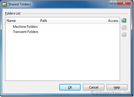 Share Folders Between VirtualBox And Windows 7 Host Machine Step2