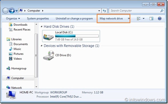 Share Folders Between VirtualBox And Windows 7 Host Machine Step4